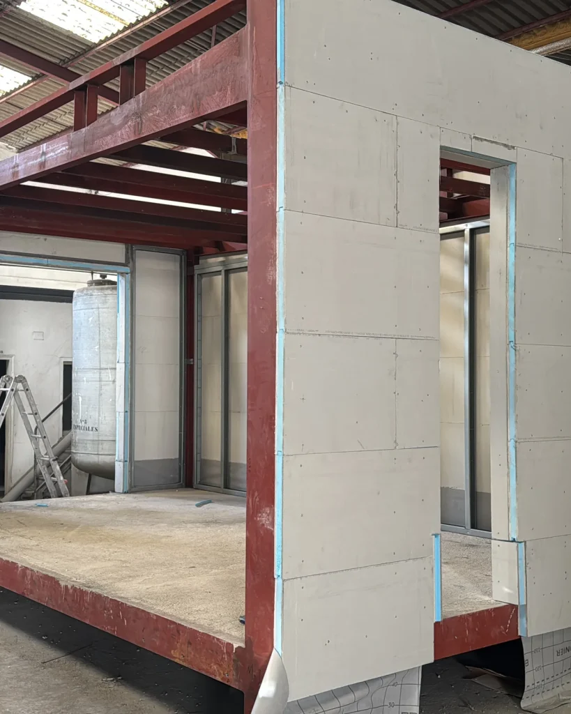 Estructura y cerramiento combinados en un módulo Steel Frame