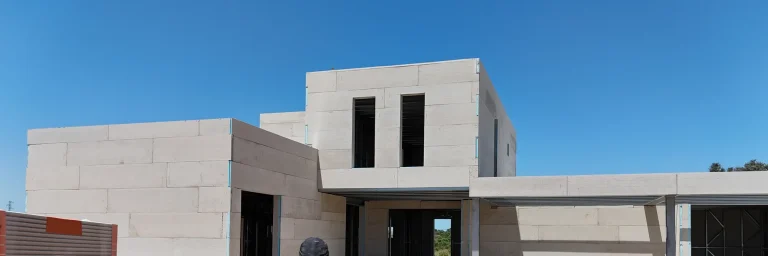 Vivienda Steel Frame con la envolvente ya cerrada