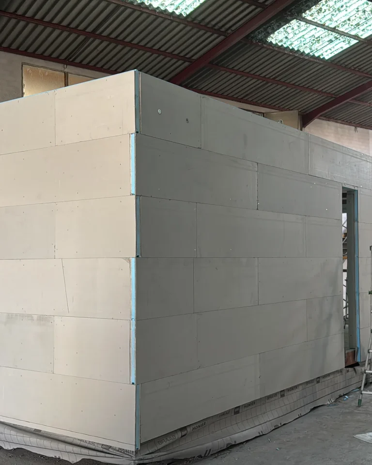 Volumen Steel Frame con cerramiento ya terminado